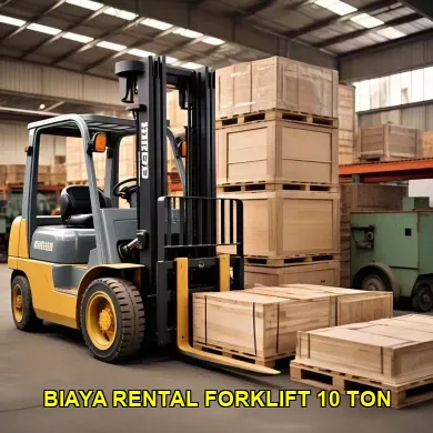 biaya rental forklift 10 ton